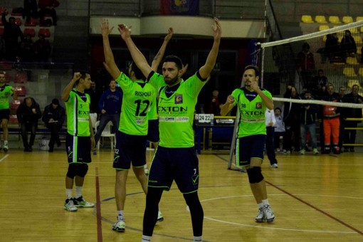 exton aversa - vc locorotondo, esultanza di Fasulo dopo il punto match