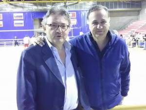 Il presidente Di Meo con il presidente della Fipav Campania Ernesto Boccia